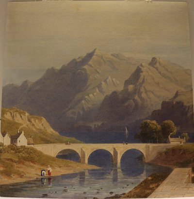 Uitzicht vanaf Fort Augustus, Caledonisch Kanaal, ca. 1830 door George Fennel Robson