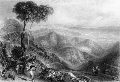 Vallei van de Dhoon, vanaf de Landour Ridge door George Francis White