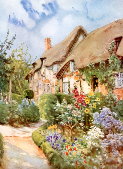Anne Hathaways Cottage, Shottery, Warwickshire door George Franck Nicholls
