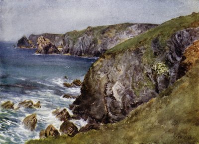 De kust bij de Lizard door George Franck Nicholls
