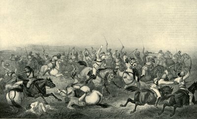Aanval van Hodsons paard bij Rhotuck door George Francklin Atkinson