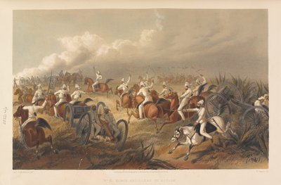 Rijdende Artillerie in Actie, circa 1857 door George Francklin Atkinson