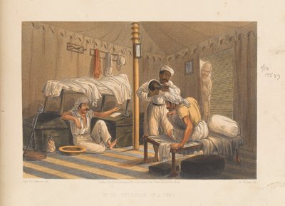 Interieur van een tent, 1857 door George Francklin Atkinson