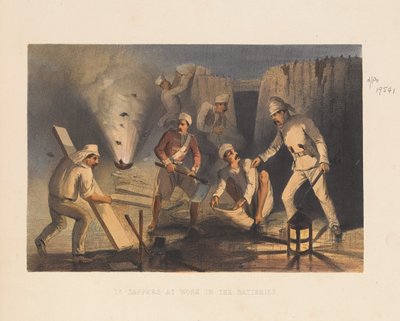 Genie aan het werk in de Batterijen, 1857 door George Francklin Atkinson