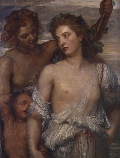 Een Bacchante door George Frederic Watts