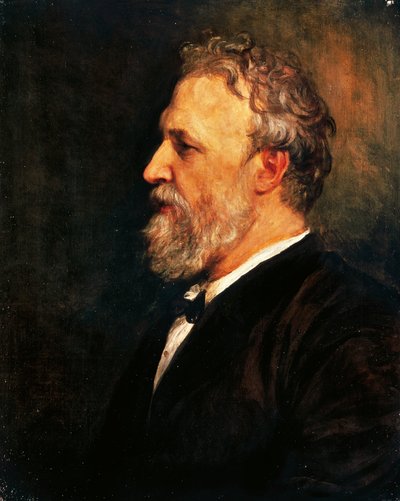 Portret van Robert Browning door George Frederic Watts