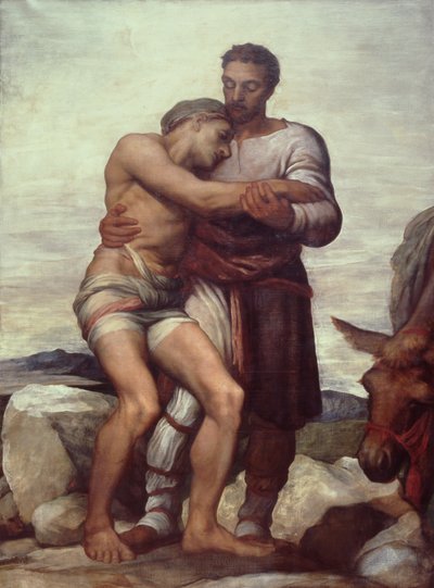 De Barmhartige Samaritaan door George Frederic Watts
