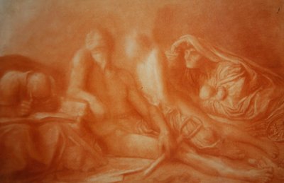 Het volk dat in duisternis zat door George Frederic Watts