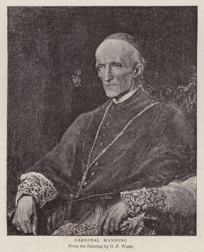 Henry Edward Manning, Engelse katholieke kardinaal en aartsbisschop van Westminster door George Frederick (after) Watts