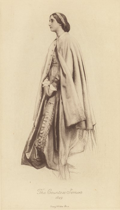 Virginia, Gravin Somers door George Frederick (after) Watts