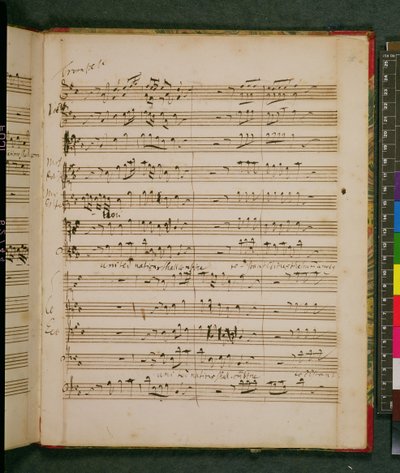 Originele Partituur voor Händels Verjaardagsode voor Koningin Anne door George Frederick Handel