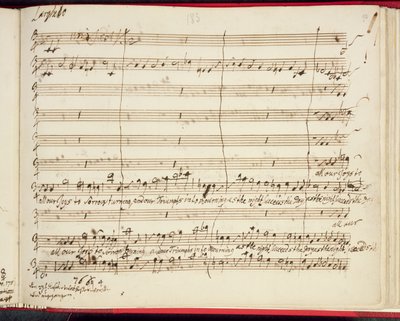 Originele Partituur voor Händels Laatste Oratorium, Jephtha door George Frederick Handel