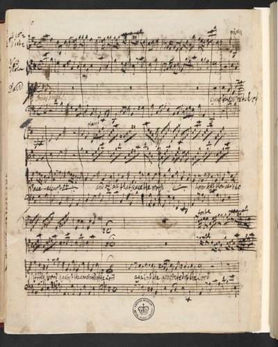 R.M.20.g.3, f.99v uit G.F. Handel: Saul (oratorium door Charles Jennens) door George Frederick Handel