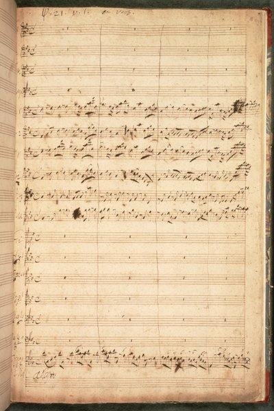 Originele partituur voor het kroningsanthem voor George II en koningin Caroline door George Frederick Handel