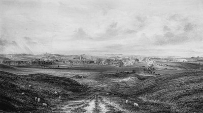 Een uitgebreid Uitzicht op Winchester door George Frederick Prosser