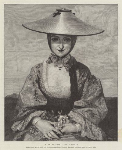 Mary Augusta, Lady Holland door George Frederick Watts