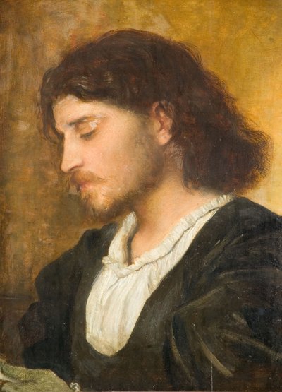 Studie van Gennaro, een Venetiaanse edelman, 1840-1890 door George Frederick Watts