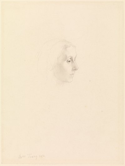 Studie voor Portret van Emily Tennyson, 1862 door George Frederick Watts
