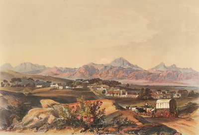 Somerset, inclusief Hottentot Holland-boerderijen en Somerset-West dorp door George French Angas