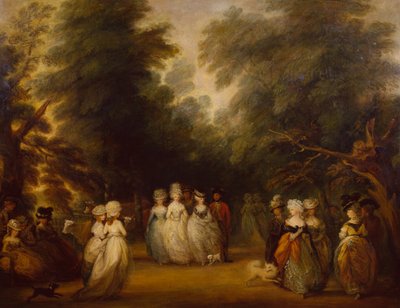 Dames wandelen op de Mall, St. James Park door George Frost