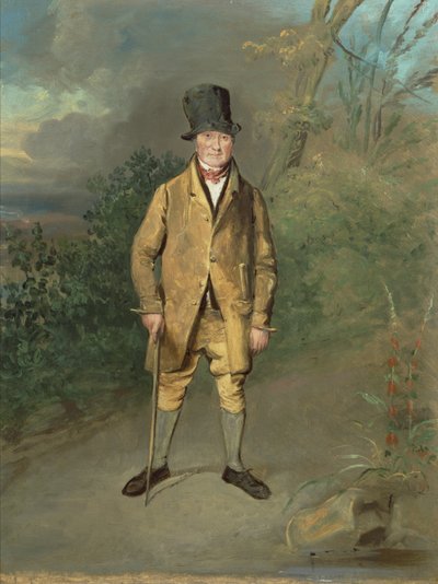 Portret van een Tuinman van Bramham Park, Yorkshire, c.1822 door George Garrard