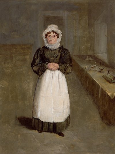 Portret van een Huishoudster in Bramham Park, Yorkshire, geïdentificeerd als Mrs Brown, c.1822 door George Garrard