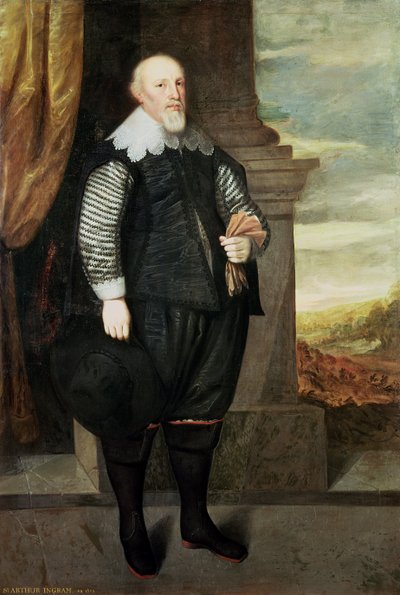 Portret van Sir Arthur Ingram (c.1570-1642) 1638 door George Geldorp