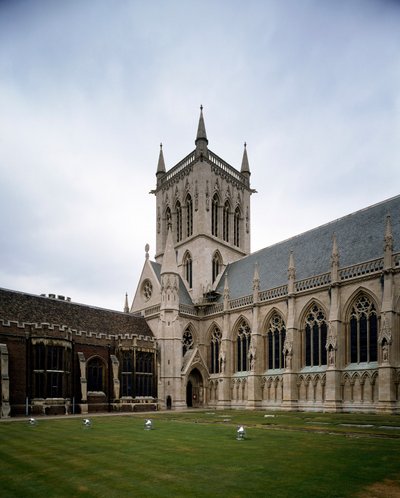 Gotische kunst: uitzicht op Saint John College door George Gilbert Scott