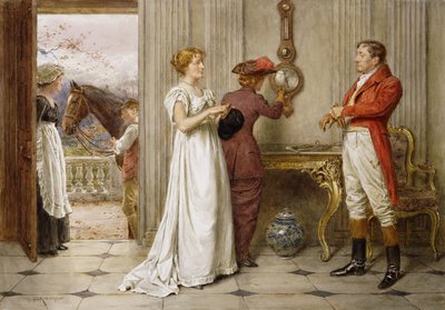 Een Zuidelijke Wind en een Bewolkte Lucht door George Goodwin Kilburne