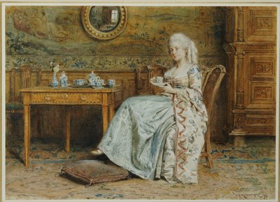 Thee in de namiddag, 1876 door George Goodwin Kilburne