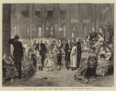 Jeugdbal gegeven door de Lady Mayoress in het Mansion House door George Goodwin Kilburne