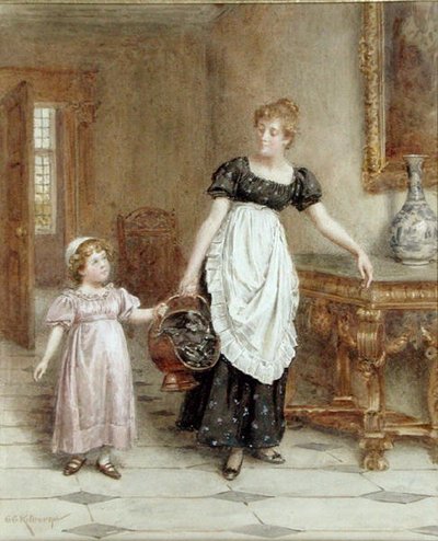 Vele Handen Maken Licht Werk door George Goodwin Kilburne