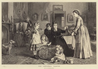 Het Kerstpakket door George Goodwin Kilburne