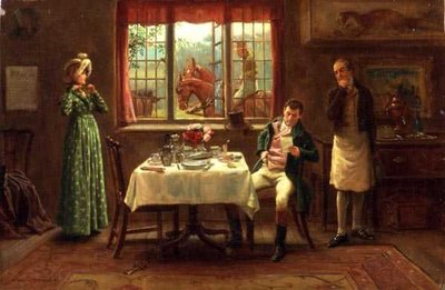 Het vertrek door George Goodwin Kilburne
