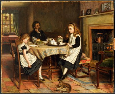 Er is geen Haard..., 1874 door George Goodwin Kilburne