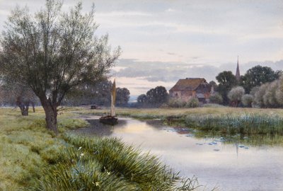 Zeilen op de Ouse bij Houghton door George Gordon Fraser