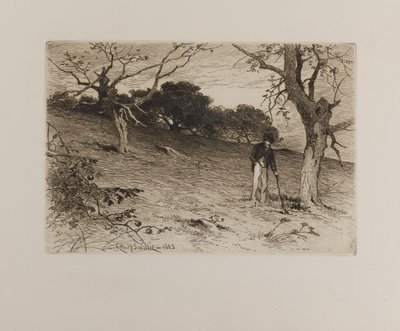 Een oude boomgaard in New England door George H. Smillie