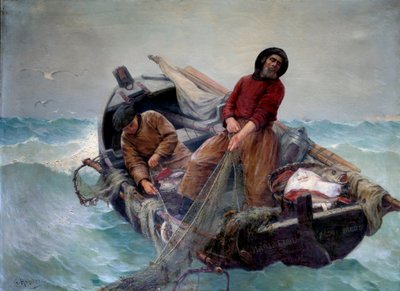 Vissen op volle zee door George Haquette
