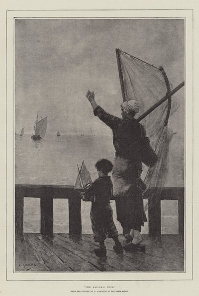 De vrouw van de zeeman door George Haquette