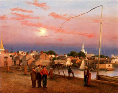 Newport, einde van de dag, 1851 door George Harvey