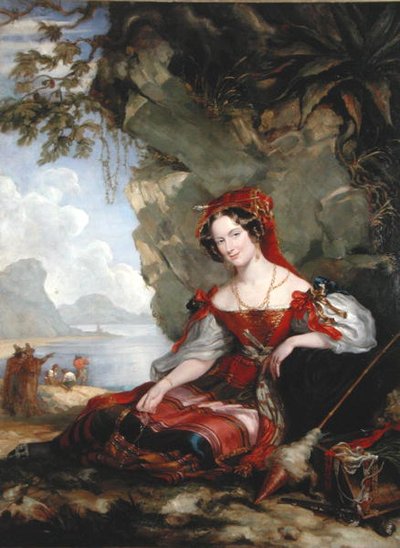 Lady Montague als een Zigeunerin door George Hayter