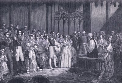 Huwelijk van koningin Victoria AD 1840 door George Hayter