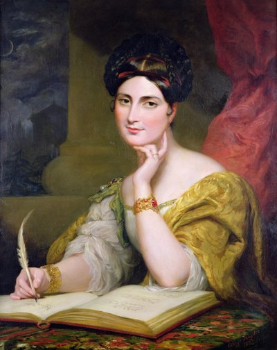 Portret van mevrouw Caroline Norton door George Hayter