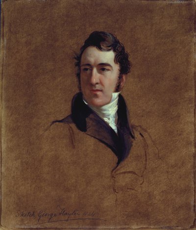 Portretschets van John Poulter, 1834 door George Hayter