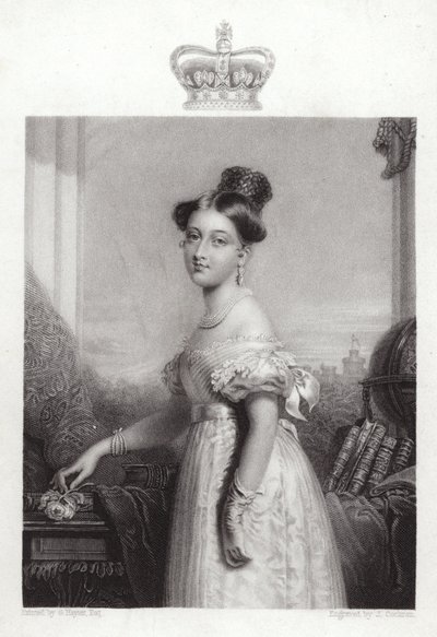 Koningin Victoria op 18-jarige leeftijd door George Hayter