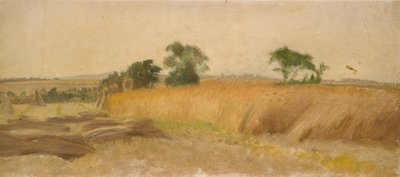 Studie van een korenveld, midden 19e eeuw door George Heming Mason
