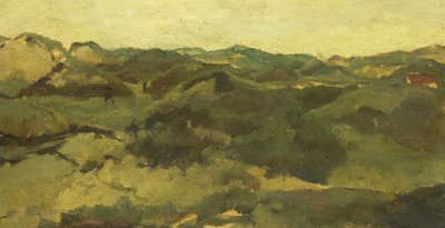 Een heidelandschap, vermoedelijk in Drenthe door George Hendrik Breitner