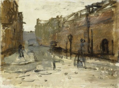 De Baan in Rotterdam door George Hendrik Breitner