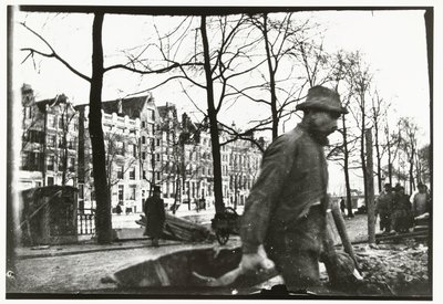 Doorbraak op de Raadhuisstraat in Amsterdam door George Hendrik Breitner