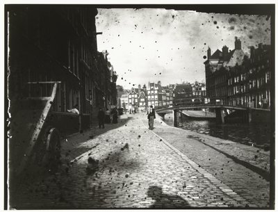 Gezicht op de Looiersgracht in Amsterdam door George Hendrik Breitner